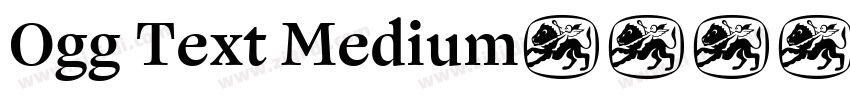 Ogg Text Medium字体转换 Ogg Text Medium字体转换